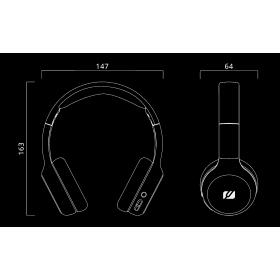 CUFFIA PADIGLIONE MUSE M-215 BTP CUFFIE BLUETOOTH , AUX-IN 85 DB PER LA MODALITÀ BAMBINI E 90 DB PER LA MODALITÀ ADULTI, FUNZIONE DI CONDIVISIONE DEI CONTENUTI TRA DUE CUFFIE COLORE ROSA